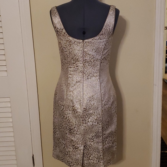 Theia Metallic Dress - Picture 3 of 8